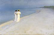 Peter Severin Kroyer Summer Evening on the Southern Beach (nn03) oil